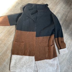 Long sweater duster medium